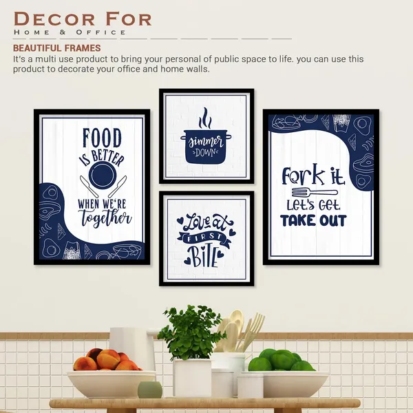 ARTELLY_Food_Quotes_Wall_Frames_Restaurant_Posters_for_Wall_-_Kitchen_posters_framed_-_Kitchen_Quotes_Wall_Decor_–_Dining_Room_Quotes_Paintings_Home_Decoration_(Set_of_4)_(Large,_6)
