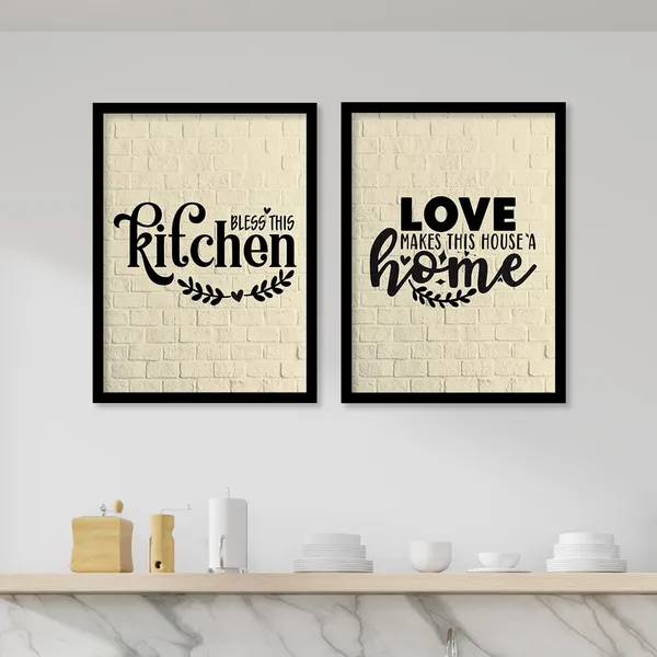 ARTELLY_Food_Quotes_Wall_Frames_Restaurant_Posters_for_Wall_-_Kitchen_posters_framed_-_Kitchen_Quotes_Wall_Decor_–_Dining_Room_Quotes_Paintings_Home_Decoration_(Set_of_4)_(Large,_9)