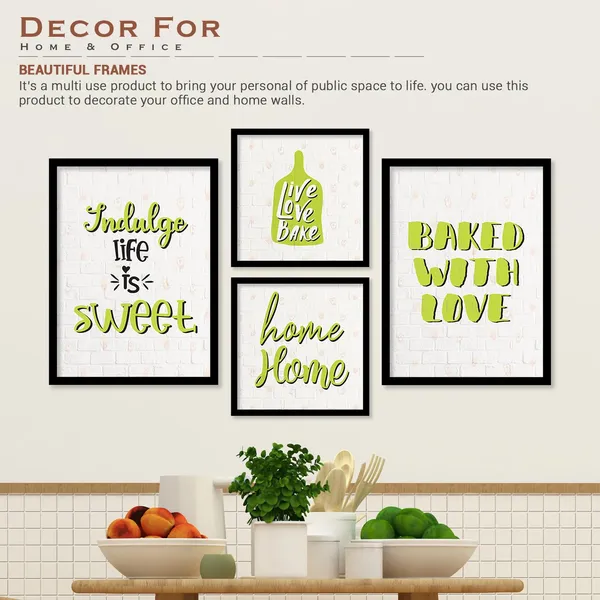 ARTELLY_Food_Quotes_Wall_Frames_Restaurant_Posters_for_Wall_-_Kitchen_posters_framed_-_Kitchen_Quotes_Wall_Decor_–_Dining_Room_Quotes_Paintings_Home_Decoration_(Set_of_4)_(Large,_5)