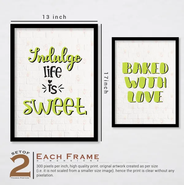 ARTELLY_Food_Quotes_Wall_Frames_Restaurant_Posters_for_Wall_-_Kitchen_posters_framed_-_Kitchen_Quotes_Wall_Decor_–_Dining_Room_Quotes_Paintings_Home_Decoration_(Set_of_4)_(Large,_5)