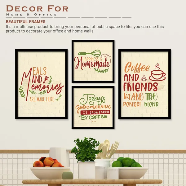 ARTELLY_Food_Quotes_Wall_Frames_Restaurant_Posters_for_Wall_-_Kitchen_posters_framed_-_Kitchen_Quotes_Wall_Decor_–_Dining_Room_Quotes_Paintings_Home_Decoration_(Set_of_4)_(Large,_12)