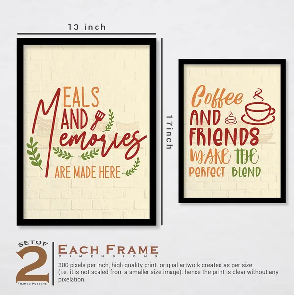ARTELLY_Food_Quotes_Wall_Frames_Restaurant_Posters_for_Wall_-_Kitchen_posters_framed_-_Kitchen_Quotes_Wall_Decor_–_Dining_Room_Quotes_Paintings_Home_Decoration_(Set_of_4)_(Large,_12)