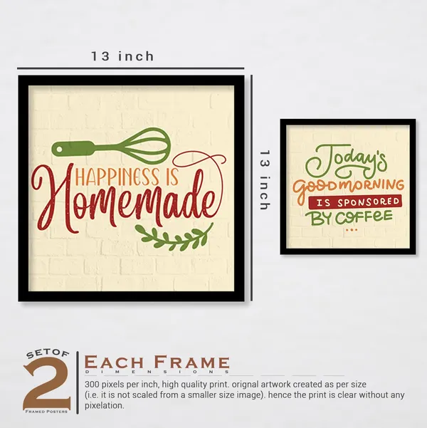 ARTELLY_Food_Quotes_Wall_Frames_Restaurant_Posters_for_Wall_-_Kitchen_posters_framed_-_Kitchen_Quotes_Wall_Decor_–_Dining_Room_Quotes_Paintings_Home_Decoration_(Set_of_4)_(Large,_12)
