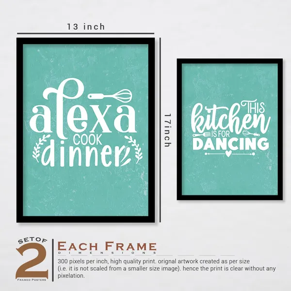 ARTELLY_Food_Quotes_Wall_Frames_Restaurant_Posters_for_Wall_-_Kitchen_posters_framed_-_Kitchen_Quotes_Wall_Decor_–_Dining_Room_Quotes_Paintings_Home_Decoration_(Set_of_4)_(Large,_10)