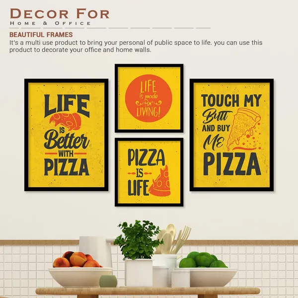 ARTELLY_Food_Quotes_Wall_Frames_Restaurant_Posters_for_Wall_-_Kitchen_posters_framed_-_Kitchen_Quotes_Wall_Decor_–_Dining_Room_Quotes_Paintings_Home_Decoration_(Set_of_4)_(Large,_13)