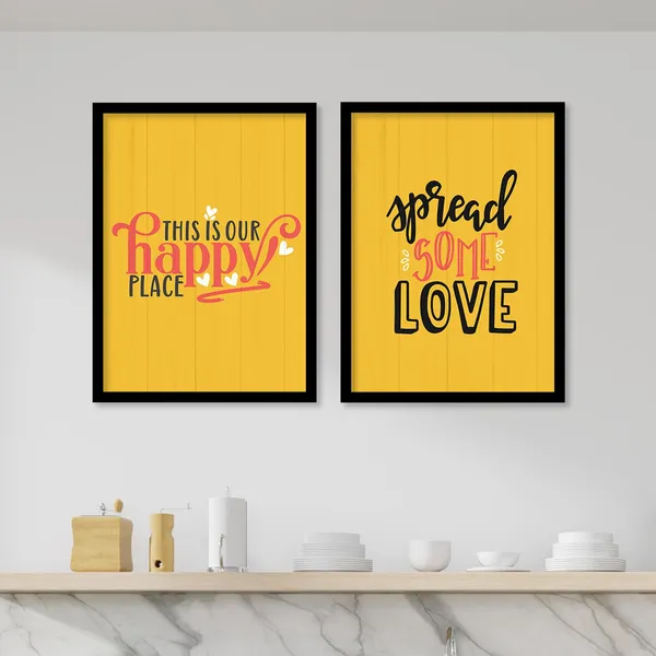 ARTELLY_Food_Quotes_Wall_Frames_Restaurant_Posters_for_Wall_-_Kitchen_posters_framed_-_Kitchen_Quotes_Wall_Decor_–_Dining_Room_Quotes_Paintings_Home_Decoration_(Set_of_4)_(Large,_8)
