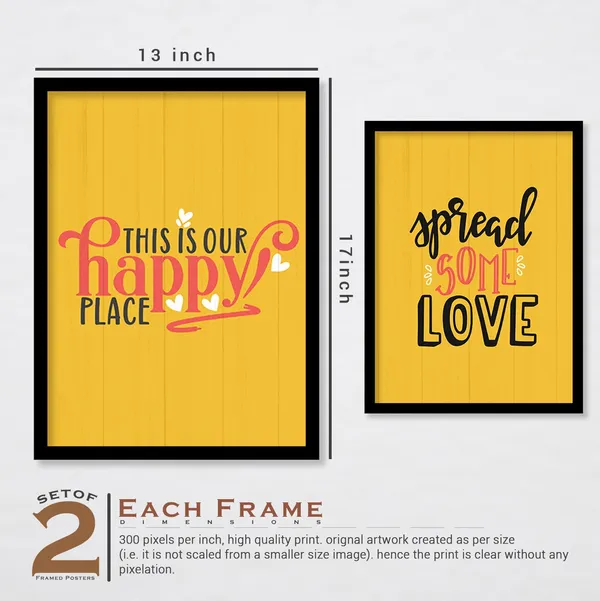 ARTELLY_Food_Quotes_Wall_Frames_Restaurant_Posters_for_Wall_-_Kitchen_posters_framed_-_Kitchen_Quotes_Wall_Decor_–_Dining_Room_Quotes_Paintings_Home_Decoration_(Set_of_4)_(Large,_8)