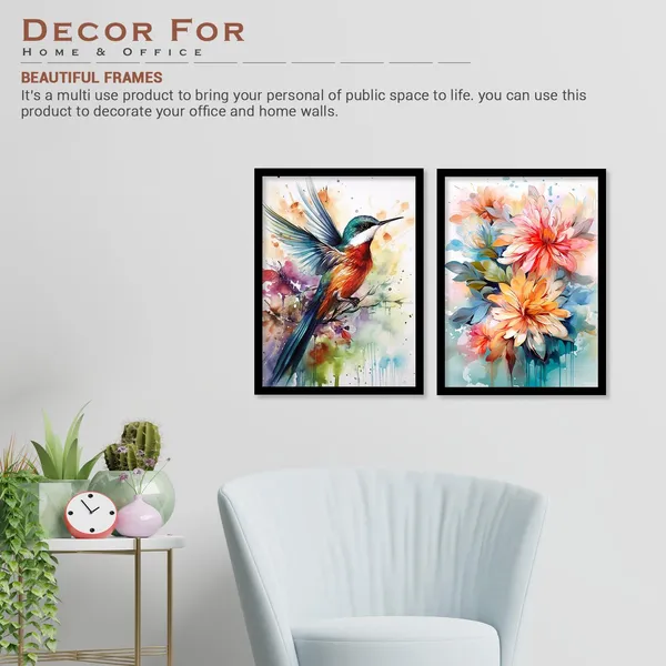 ARTELLY_Flower_Bird_Wall_Art_Paintings_For_Living_Room_Bedroom,_Paintings_For_Wall_Decoration_-_Floral_Decorative_Poster_Frames_For_Bedroom_Home_Decor_items_(Set_of_2)_(Medium,_Modern_Art_7)