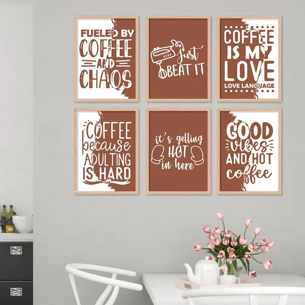 ARTELLY_Restaurant_Quotes_Framed_Posters_for_Kitchen_Cafe_Wall_Decoration_-_Food_Posters_with_Frame_for_Restaurant_Wall_Decor_(Set_of_6)_(10x13_inch,_kicha_4)