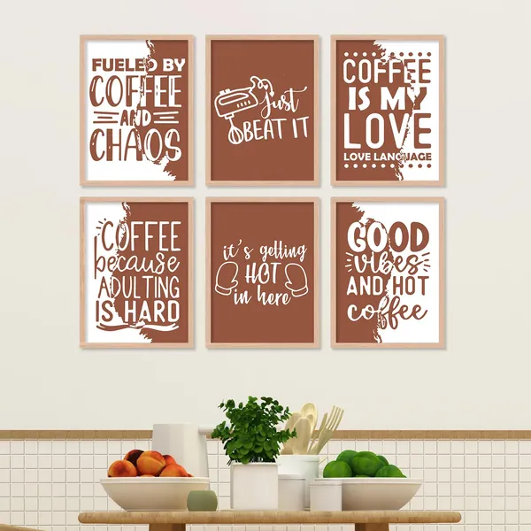 ARTELLY_Restaurant_Quotes_Framed_Posters_for_Kitchen_Cafe_Wall_Decoration_-_Food_Posters_with_Frame_for_Restaurant_Wall_Decor_(Set_of_6)_(10x13_inch,_kicha_4)