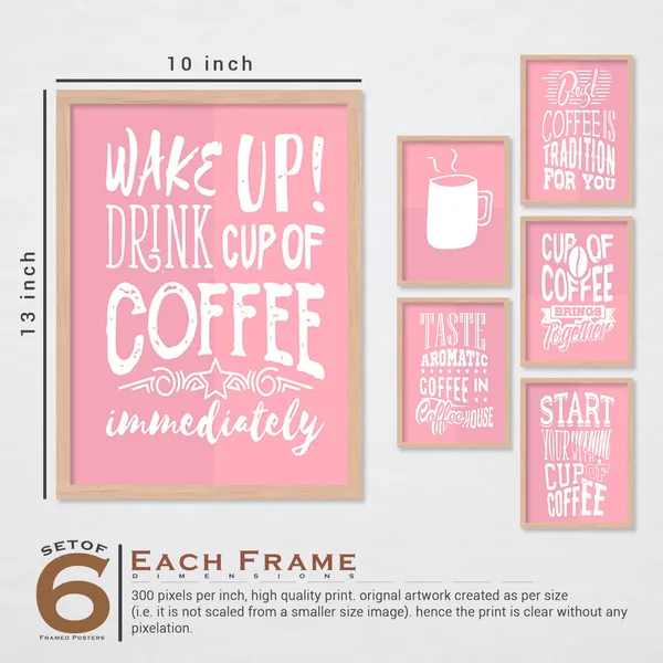 ARTELLY_Restaurant_Quotes_Framed_Posters_for_Kitchen_Cafe_Wall_Decoration_-_Food_Posters_with_Frame_for_Restaurant_Wall_Decor_(Set_of_6)_(10x13_inch,_kicha_3)
