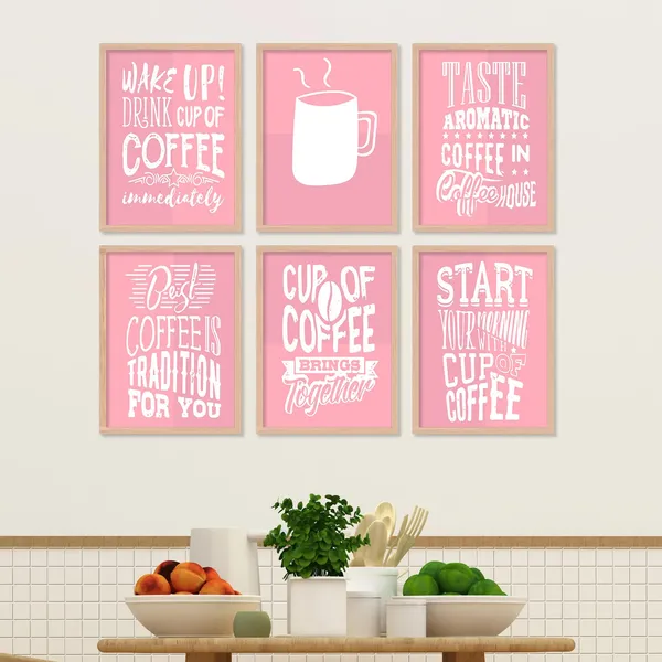 ARTELLY_Restaurant_Quotes_Framed_Posters_for_Kitchen_Cafe_Wall_Decoration_-_Food_Posters_with_Frame_for_Restaurant_Wall_Decor_(Set_of_6)_(10x13_inch,_kicha_3)