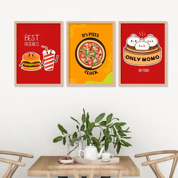 ARTELLY_Kitchen_Posters_for_Wall_-_Framed_Dining_Quotes_Wall_Frames_-_Food_Decor_Hanging_(Set_of_3)_(13x17_inch,_Kicha_9)