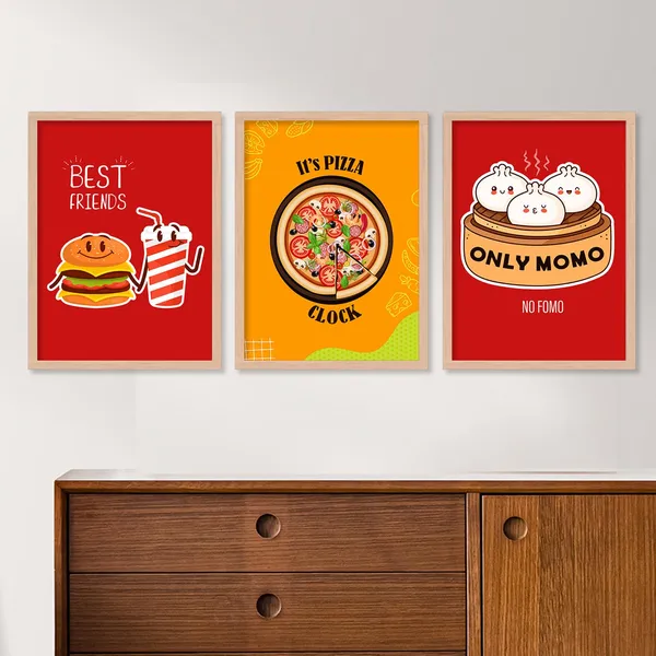 ARTELLY_Kitchen_Posters_for_Wall_-_Framed_Dining_Quotes_Wall_Frames_-_Food_Decor_Hanging_(Set_of_3)_(13x17_inch,_Kicha_9)