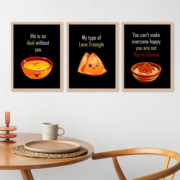 ARTELLY_Kitchen_Posters_for_Wall_-_Kitchen_posters_framed_-_Dining_quotes_wall_frames_-_Posters_for_kitchen_quotes_decor_-_Food_quotes_wall_hanging_(Set_of_3)_(13x17_inch,_Kicha_7)