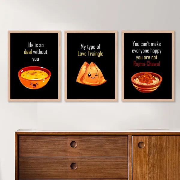 ARTELLY_Kitchen_Posters_for_Wall_-_Kitchen_posters_framed_-_Dining_quotes_wall_frames_-_Posters_for_kitchen_quotes_decor_-_Food_quotes_wall_hanging_(Set_of_3)_(13x17_inch,_Kicha_7)