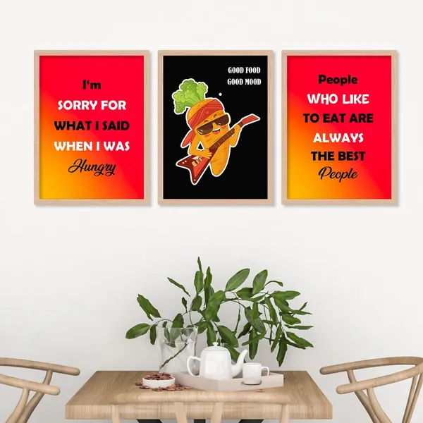 ARTELLY_Kitchen_Posters_for_Wall_-_Kitchen_posters_framed_-_Dining_quotes_wall_frames_-_Posters_for_kitchen_quotes_decor_-_Food_quotes_wall_hanging_(Set_of_3)_(13x17_inch,_Kicha_4)