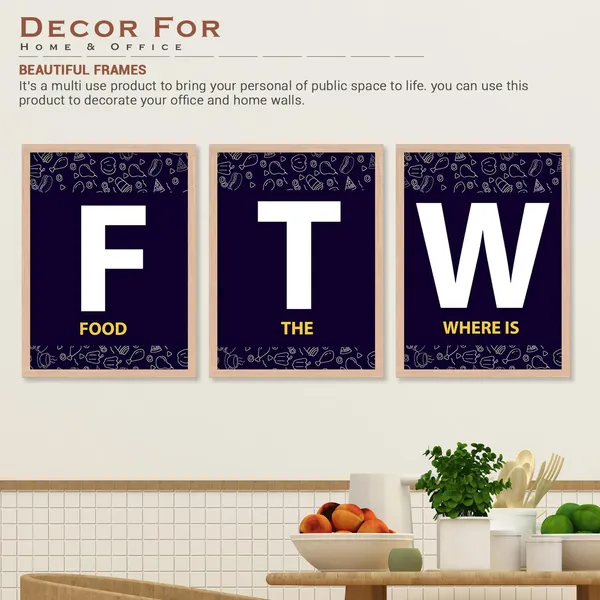 ARTELLY_Kitchen_Posters_for_Wall_-_Framed_Dining_Quotes_-_Food_Wall_Hanging_Decor_(Set_of_3,_13x17_inch,_Kicha_2)