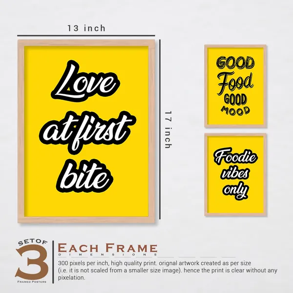 ARTELLY_Kitchen_Posters_for_Wall_-_Framed_Dining_Quotes_-_Food_Wall_Hanging_Decor_(Set_of_3,_13x17_inch,_Kicha_3)