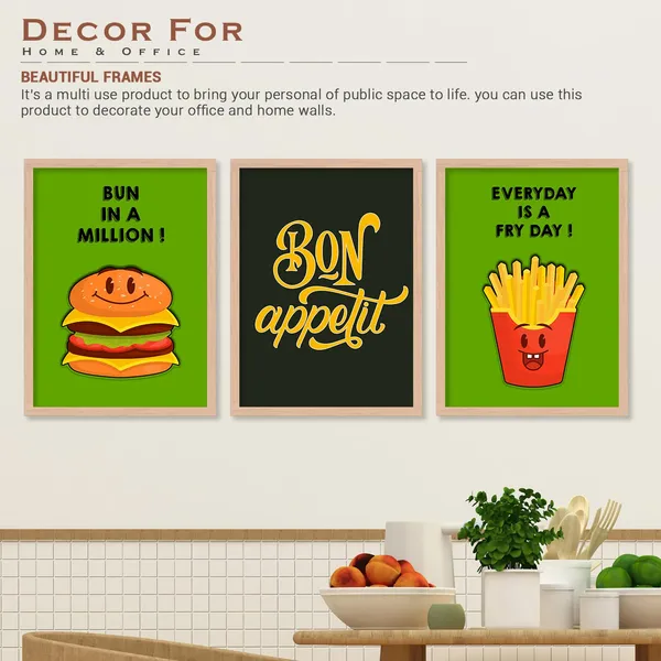 ARTELLY_Kitchen_Posters_for_Wall_-_Kitchen_posters_framed_-_Dining_quotes_wall_frames_-_Posters_for_kitchen_quotes_decor_-_Food_quotes_wall_hanging_(Set_of_3)_(13x17_inch,_Kicha_14)