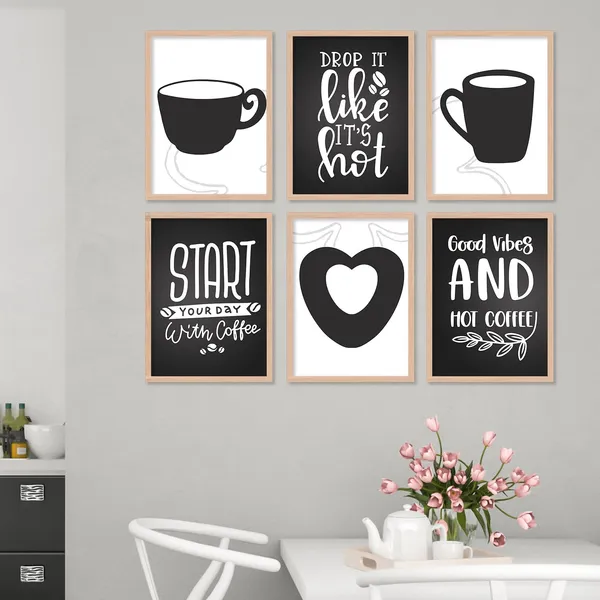 ARTELLY_Restaurant_Quotes_Framed_Posters_for_Kitchen_Cafe_Wall_Decoration_-_Food_Posters_with_Frame_for_Restaurant_Wall_Decor_(Set_of_6)_(10x13_inch,_kicha_1)