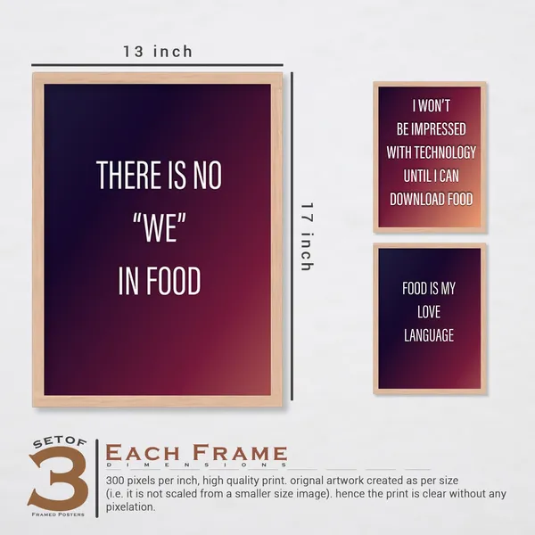 ARTELLY_Kitchen_Posters_for_Wall_-_Kitchen_posters_framed_-_Dining_quotes_wall_frames_-_Posters_for_kitchen_quotes_decor_-_Food_quotes_wall_hanging_(Set_of_3)_(13x17_inch,_Kicha_10)