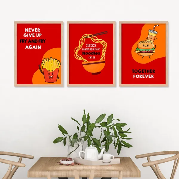 ARTELLY_Kitchen_Posters_for_Wall_-_Kitchen_posters_framed_-_Dining_quotes_wall_frames_-_Posters_for_kitchen_quotes_decor_-_Food_quotes_wall_hanging_(Set_of_3)_(13x17_inch,_Kicha_12)