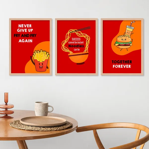 ARTELLY_Kitchen_Posters_for_Wall_-_Kitchen_posters_framed_-_Dining_quotes_wall_frames_-_Posters_for_kitchen_quotes_decor_-_Food_quotes_wall_hanging_(Set_of_3)_(13x17_inch,_Kicha_12)