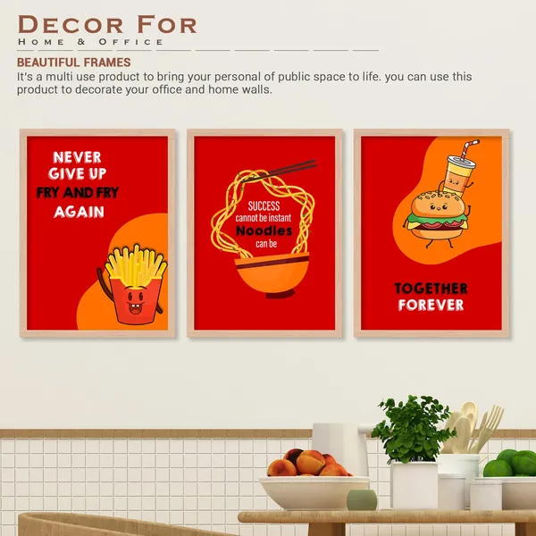 ARTELLY_Kitchen_Posters_for_Wall_-_Kitchen_posters_framed_-_Dining_quotes_wall_frames_-_Posters_for_kitchen_quotes_decor_-_Food_quotes_wall_hanging_(Set_of_3)_(13x17_inch,_Kicha_12)