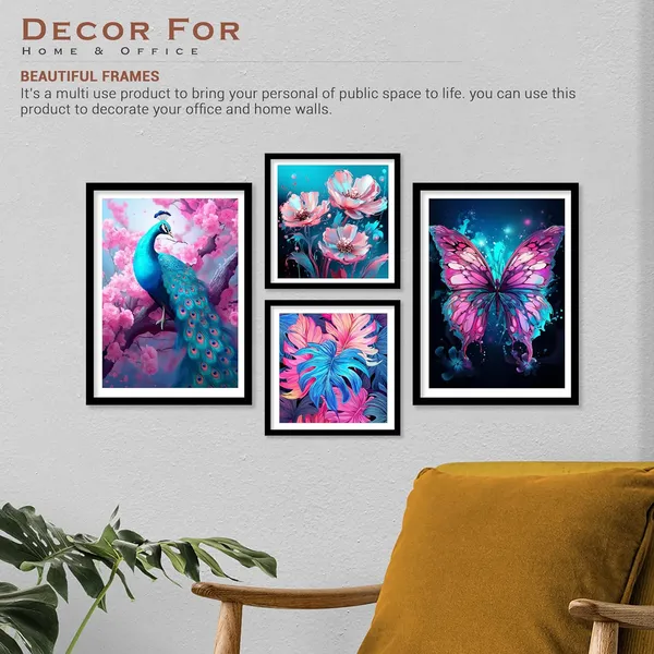 ARTELLY_Peacock_Painting_For_Wall_Decoration_Art_-_Frames_For_Wall_Decor_-_Butterfly_Wall_Painting_For_Living_Room_-_Big_Size_Aesthetic_Bedroom_Home_Scenery_(Medium,_Modern_Artwork_3)