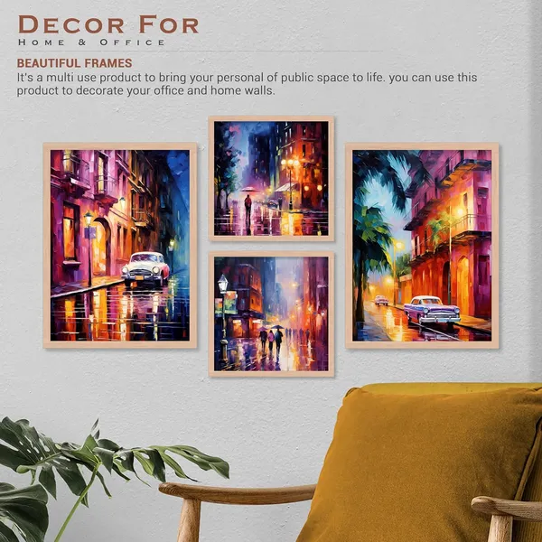 ARTELLY_Painting_For_Wall_Decoration_-_Wall_Painting_For_Living_Room_-_Aesthetic_Poster_Frames_Bedroom_Office_Wall_Decor_Framed_(Set_of_4)_(Large,_Modern_Art_4)
