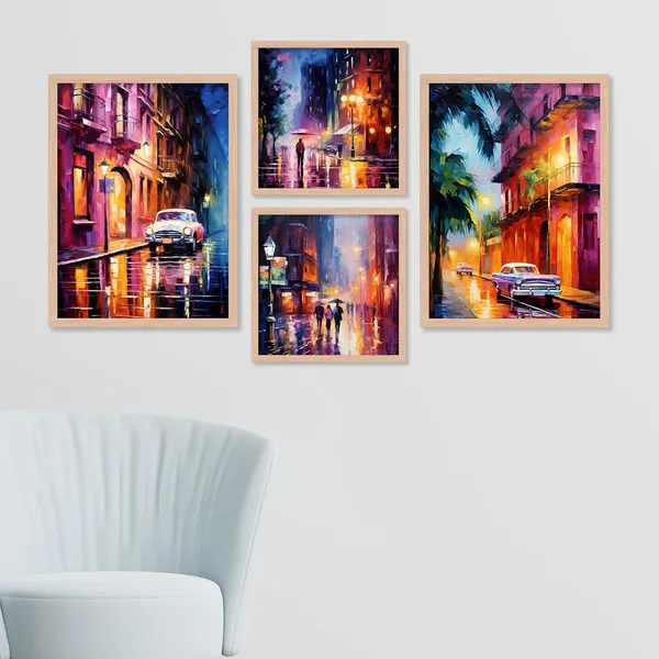ARTELLY_Painting_For_Wall_Decoration_-_Wall_Painting_For_Living_Room_-_Aesthetic_Poster_Frames_Bedroom_Office_Wall_Decor_Framed_(Set_of_4)_(Large,_Modern_Art_4)