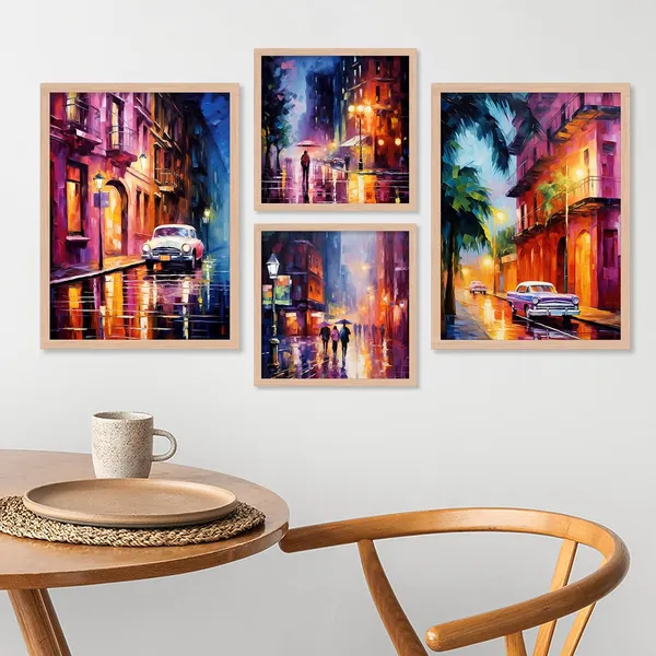 ARTELLY_Painting_For_Wall_Decoration_-_Wall_Painting_For_Living_Room_-_Aesthetic_Poster_Frames_Bedroom_Office_Wall_Decor_Framed_(Set_of_4)_(Large,_Modern_Art_4)