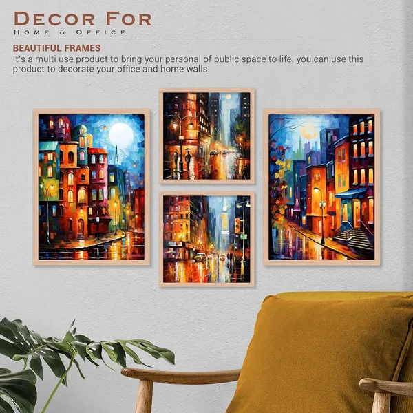 ARTELLY_Painting_For_Wall_Decoration_-_Wall_Painting_For_Living_Room_-_Aesthetic_Poster_Frames_Bedroom_Office_Wall_Decor_Framed_(Set_of_4)_(Large,_Modern_Art_3)