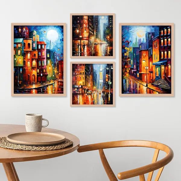 ARTELLY_Painting_For_Wall_Decoration_-_Wall_Painting_For_Living_Room_-_Aesthetic_Poster_Frames_Bedroom_Office_Wall_Decor_Framed_(Set_of_4)_(Large,_Modern_Art_3)