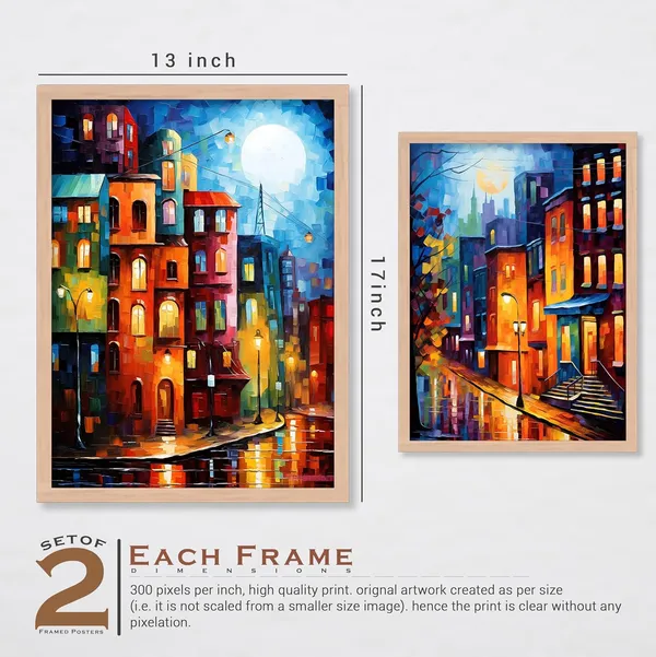 ARTELLY_Painting_For_Wall_Decoration_-_Wall_Painting_For_Living_Room_-_Aesthetic_Poster_Frames_Bedroom_Office_Wall_Decor_Framed_(Set_of_4)_(Large,_Modern_Art_3)