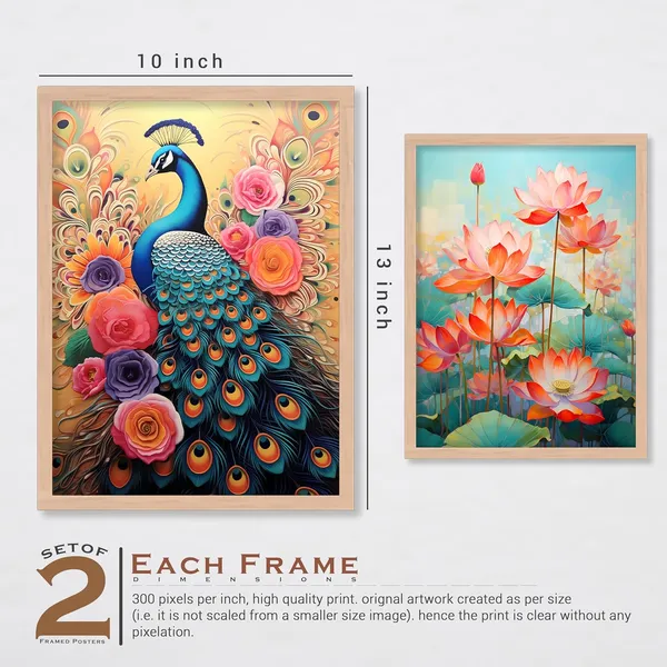 ARTELLY_Wall_Painting_For_Living_Room_-_Painting_For_Wall_Decoration_-_Frames_For_Wall_Decor_-_Framed_Posters_For_Bedroom_(Set_of_4)_(Medium,_Artwork_6)
