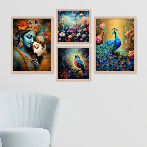ARTELLY_Wall_Painting_For_Living_Room_Bedroom_-_Framed_Wall_Art_-_Painting_For_Wall_Decoration_-_Office_Frames_For_Wall_Decor_(Set_Of_4)_(Medium,_Modern_6)