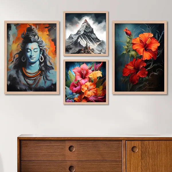 ARTELLY_Wall_Painting_For_Living_Room_-_Painting_For_Wall_Decoration_-_Frames_For_Wall_Decor_-_Framed_Posters_For_Bedroom_(Set_of_4)_(Medium,_Artwork_2)