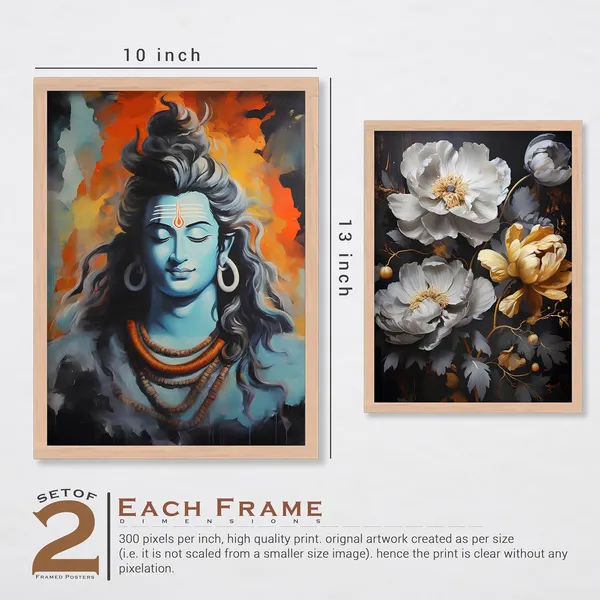 ARTELLY_Wall_Painting_For_Living_Room_-_Painting_For_Wall_Decoration_-_Frames_For_Wall_Decor_-_Framed_Posters_For_Bedroom_(Set_of_4)_(Medium,_Artwork_2)