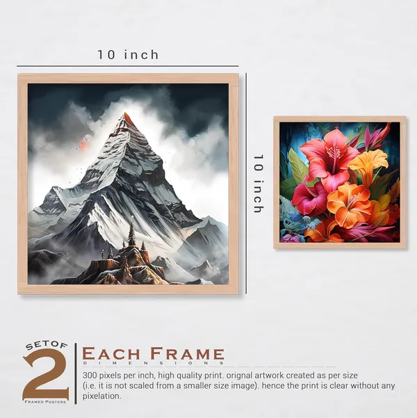 ARTELLY_Wall_Painting_For_Living_Room_-_Painting_For_Wall_Decoration_-_Frames_For_Wall_Decor_-_Framed_Posters_For_Bedroom_(Set_of_4)_(Medium,_Artwork_2)