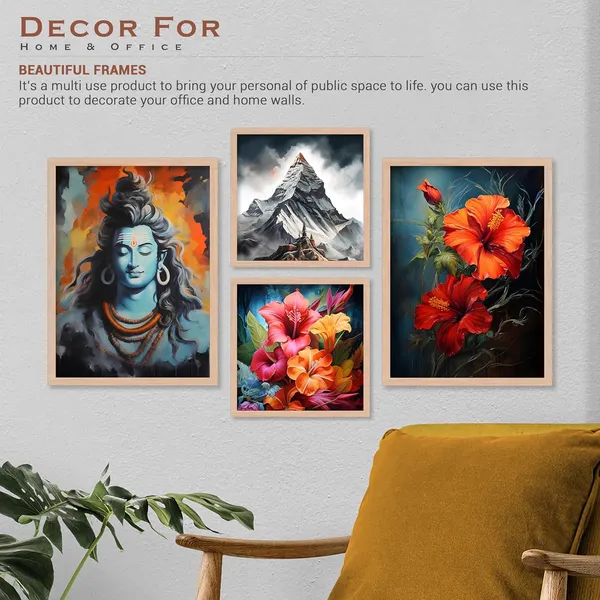 ARTELLY_Wall_Painting_For_Living_Room_-_Painting_For_Wall_Decoration_-_Frames_For_Wall_Decor_-_Framed_Posters_For_Bedroom_(Set_of_4)_(Medium,_Artwork_2)