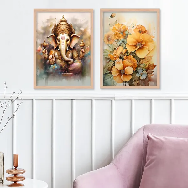 ARTELLY_Wall_Painting_For_Living_Room_-_Painting_For_Wall_Decoration_-_Frames_For_Wall_Decor_-_Framed_Posters_For_Bedroom_(Set_of_4)_(Medium,_Artwork_3)