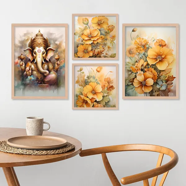 ARTELLY_Wall_Painting_For_Living_Room_-_Painting_For_Wall_Decoration_-_Frames_For_Wall_Decor_-_Framed_Posters_For_Bedroom_(Set_of_4)_(Medium,_Artwork_3)