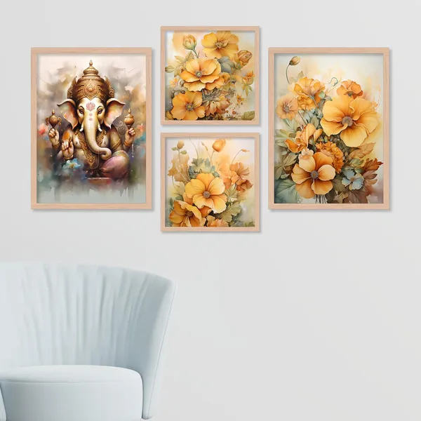 ARTELLY_Wall_Painting_For_Living_Room_-_Painting_For_Wall_Decoration_-_Frames_For_Wall_Decor_-_Framed_Posters_For_Bedroom_(Set_of_4)_(Medium,_Artwork_3)