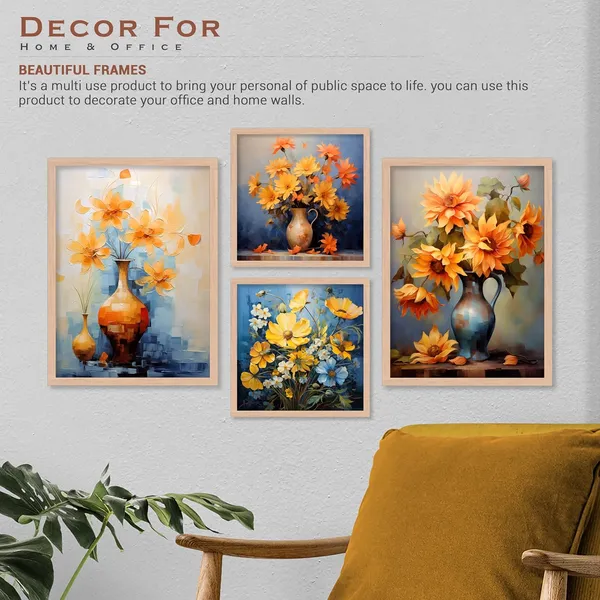 ARTELLY_Wall_Painting_For_Living_Room_-_Painting_For_Wall_Decoration_-_Frames_For_Wall_Decor_-_Framed_Posters_For_Bedroom_(Set_of_4)_(Medium,_Artwork_1)