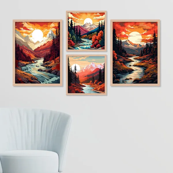 ARTELLY_Wall_Painting_For_Living_Room_Bedroom_-_Framed_Wall_Art_-_Painting_For_Wall_Decoration_-_Office_Frames_For_Wall_Decor_(Set_Of_4)_(Medium,_Modern_9)