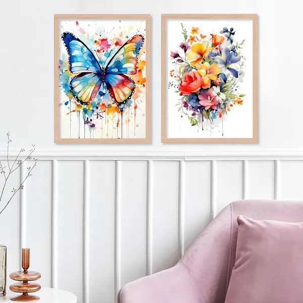 ARTELLY_Painting_For_Wall_Decoration_-_Wall_Painting_For_Living_Room_-_Aesthetic_Poster_Frames_Bedroom_Office_Wall_Decor_Framed_(Set_of_4)_(Large,_Modern_Art_1)