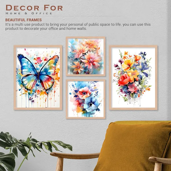 ARTELLY_Painting_For_Wall_Decoration_-_Wall_Painting_For_Living_Room_-_Aesthetic_Poster_Frames_Bedroom_Office_Wall_Decor_Framed_(Set_of_4)_(Large,_Modern_Art_1)