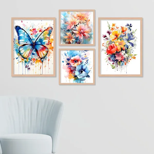 ARTELLY_Painting_For_Wall_Decoration_-_Wall_Painting_For_Living_Room_-_Aesthetic_Poster_Frames_Bedroom_Office_Wall_Decor_Framed_(Set_of_4)_(Large,_Modern_Art_1)